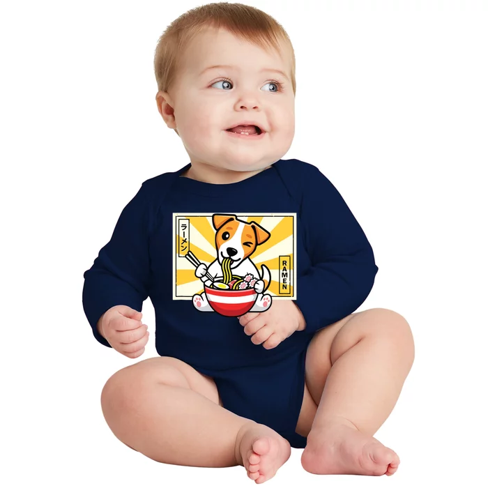 Jack Russell Baby Long Sleeve Bodysuit