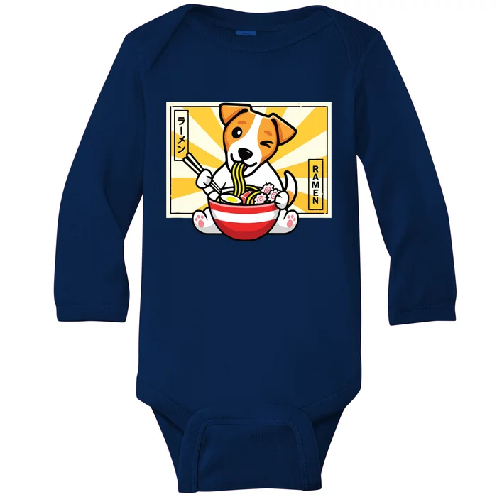 Jack Russell Baby Long Sleeve Bodysuit