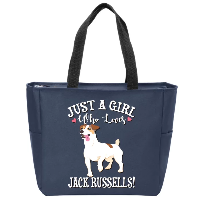 Jack Russell Zip Tote Bag