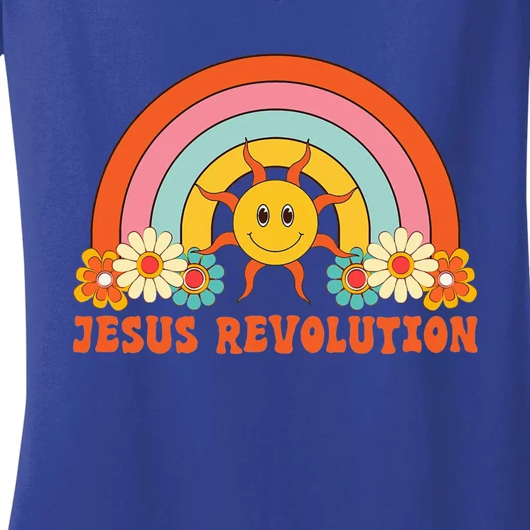 Jesus Revolution Women's V-Neck T-Shirt