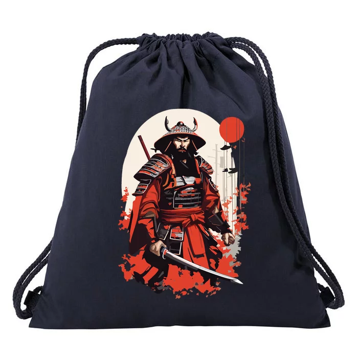 Japanese Ronin Drawstring Bag