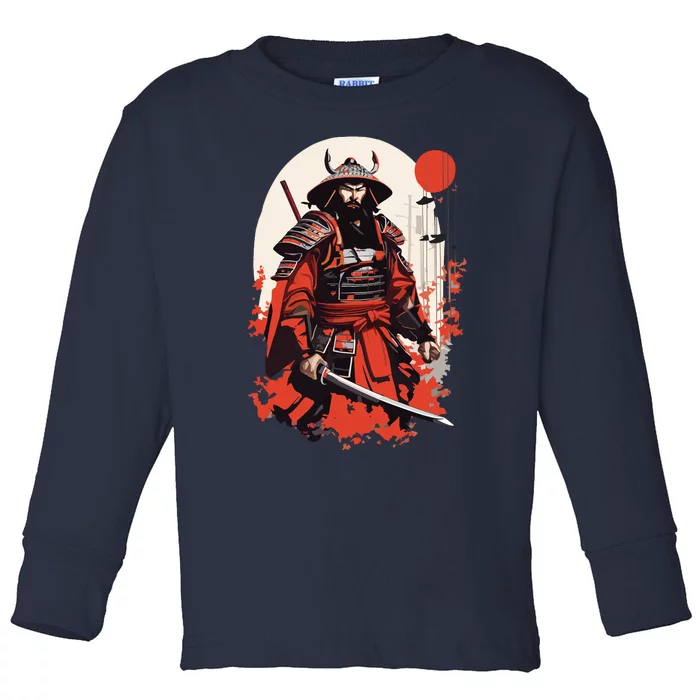 Japanese Ronin Toddler Long Sleeve Shirt