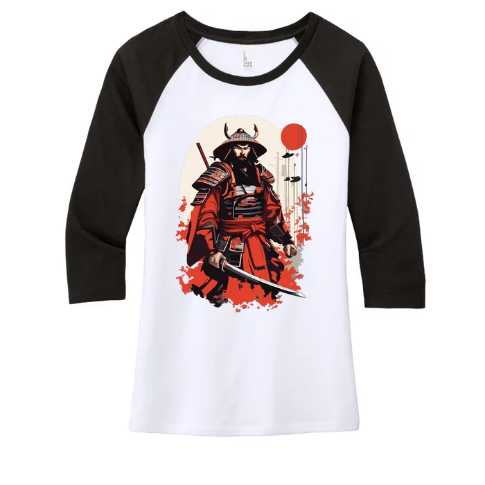 Japanese Ronin Women's Tri-Blend 3/4-Sleeve Raglan Shirt