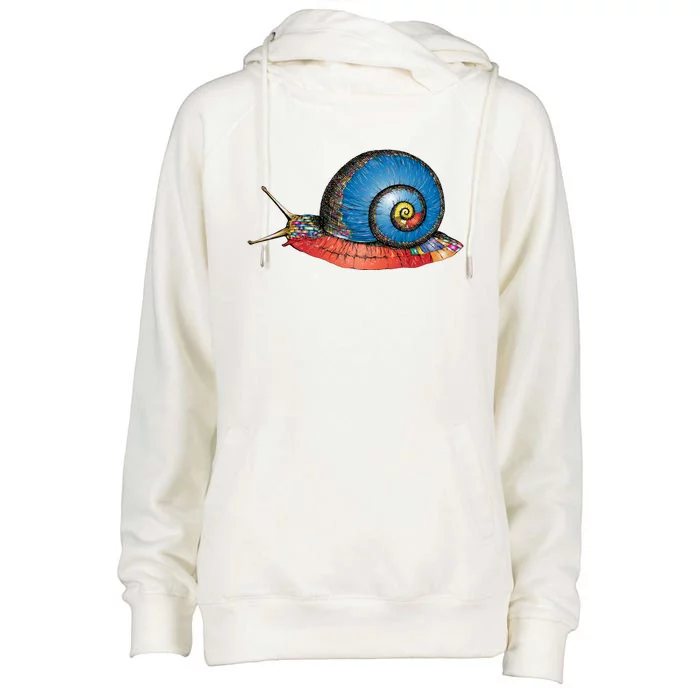 Just Really Like Snails Snail Lover Great Gift Womens Funnel Neck Pullover Hood