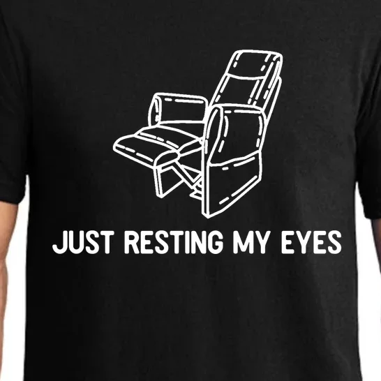 Just Resting My Eyes Funny Chair Pajama Set