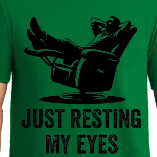 Just Resting My Eyes Funny Dad  Funny FatherS Day Pajama Set