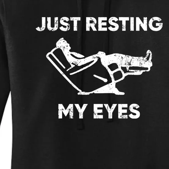 Just Resting My Eyes Women's Pullover Hoodie