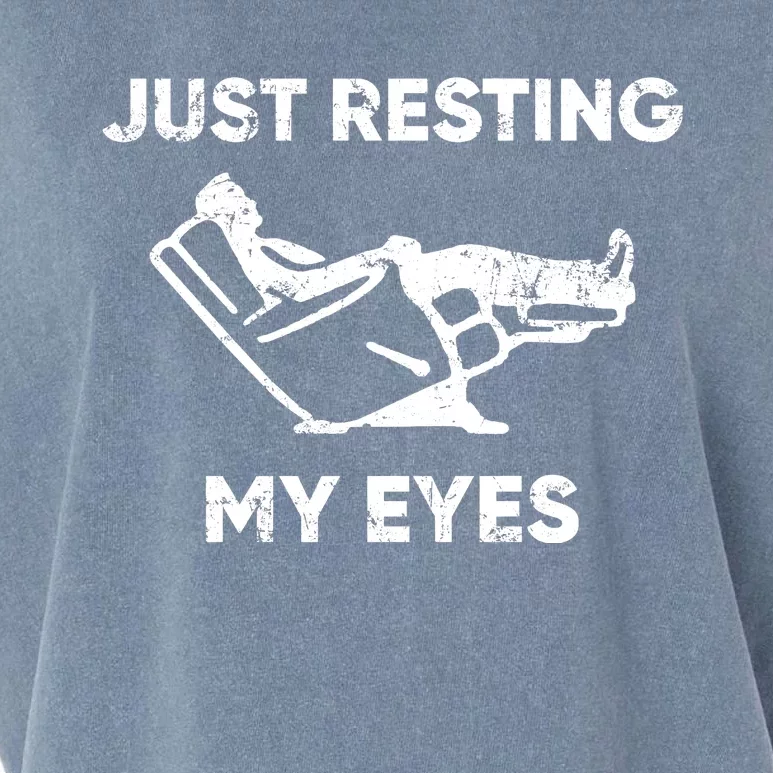 Just Resting My Eyes Garment-Dyed Women's Muscle Tee