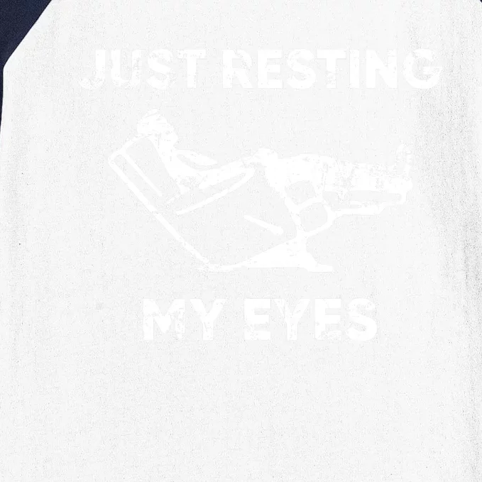 Just Resting My Eyes Baseball Sleeve Shirt