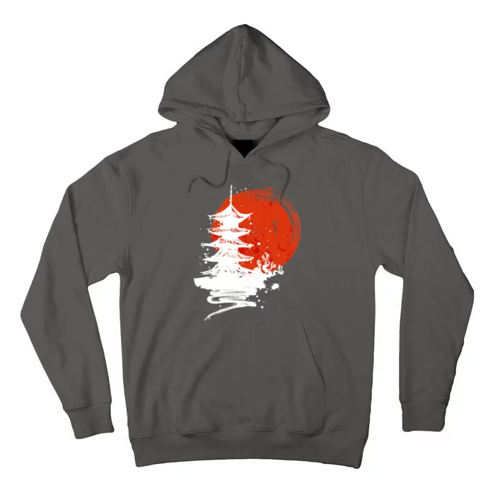 Japanese Red Moon Tall Hoodie