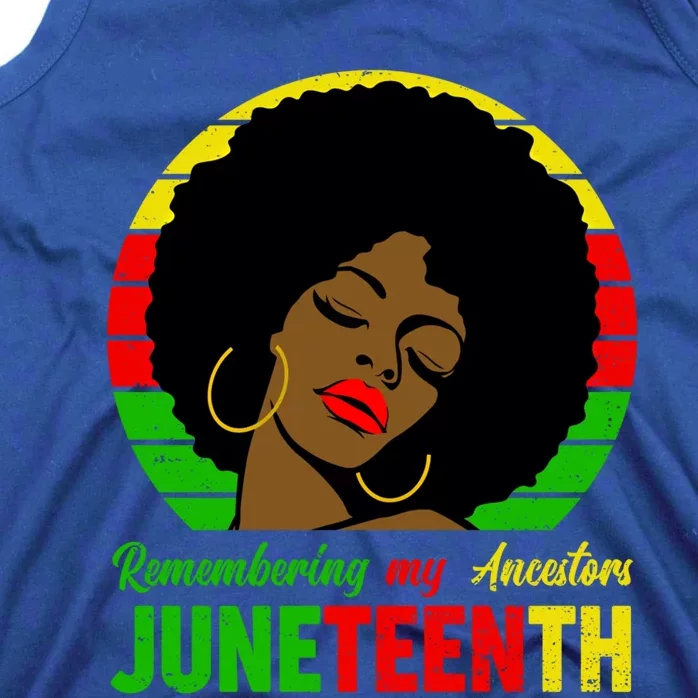 Juneteenth Remembering My Ancestors Black Freedom Day Gift Tank Top