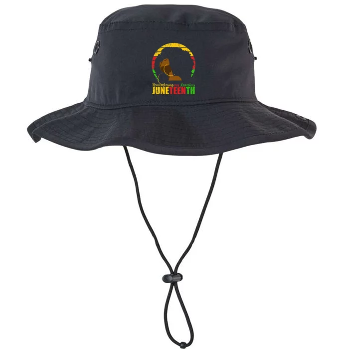 Juneteenth Remembering My Ancestors Black Freedom Legacy Cool Fit Booney Bucket Hat