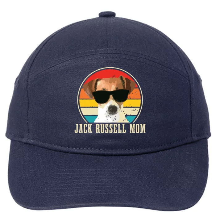 Jack Russell Mom Funny Dog Vintage Jack Russell Terrier 7-Panel Snapback Hat