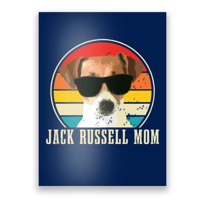 Jack Russell Mom Funny Dog Vintage Jack Russell Terrier Poster