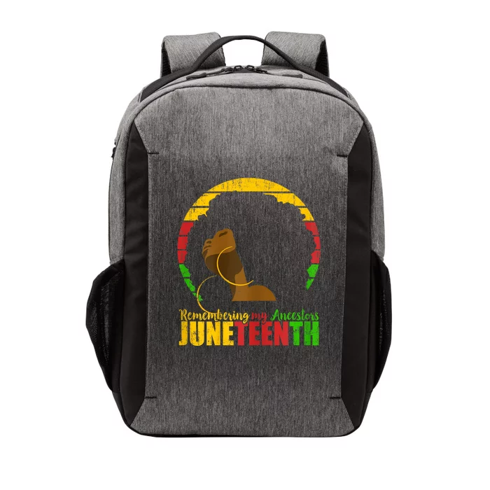 Juneteenth Remembering My Ancestors Black Freedom Vector Backpack