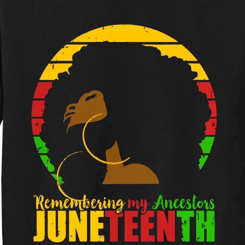 Juneteenth Remembering My Ancestors Black Freedom Sweatshirt