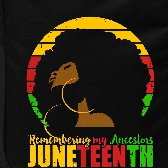 Juneteenth Remembering My Ancestors Black Freedom Impact Tech Backpack