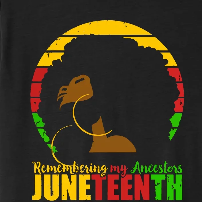 Juneteenth Remembering My Ancestors Black Freedom ChromaSoft Performance T-Shirt