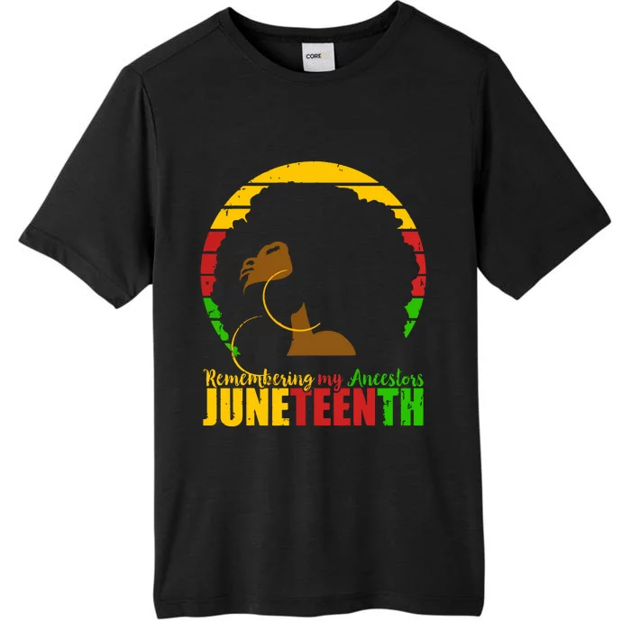 Juneteenth Remembering My Ancestors Black Freedom ChromaSoft Performance T-Shirt