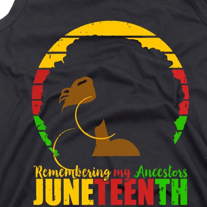 Juneteenth Remembering My Ancestors Black Freedom Tank Top