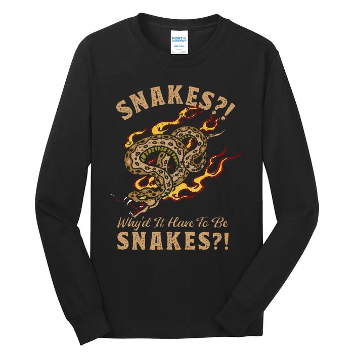 Jones Raiders Of The Lost Ark Why Snakes Tall Long Sleeve T-Shirt