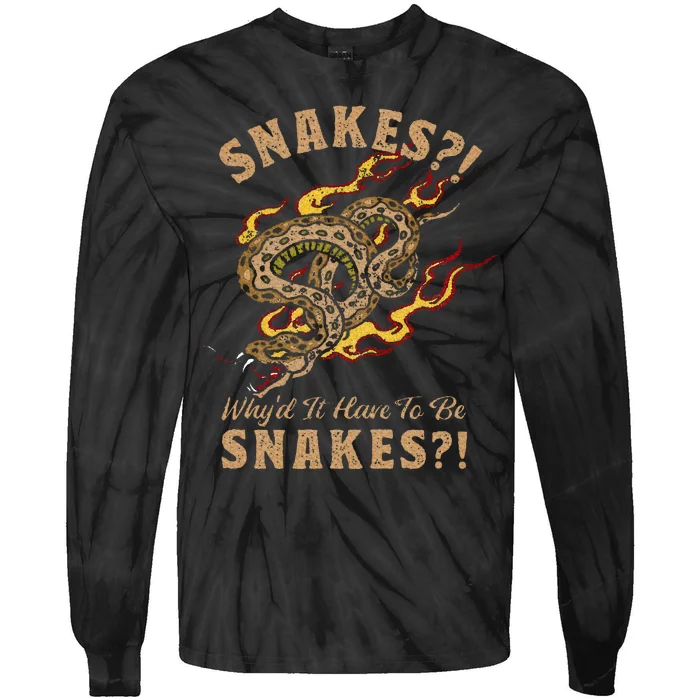 Jones Raiders Of The Lost Ark Why Snakes Tie-Dye Long Sleeve Shirt