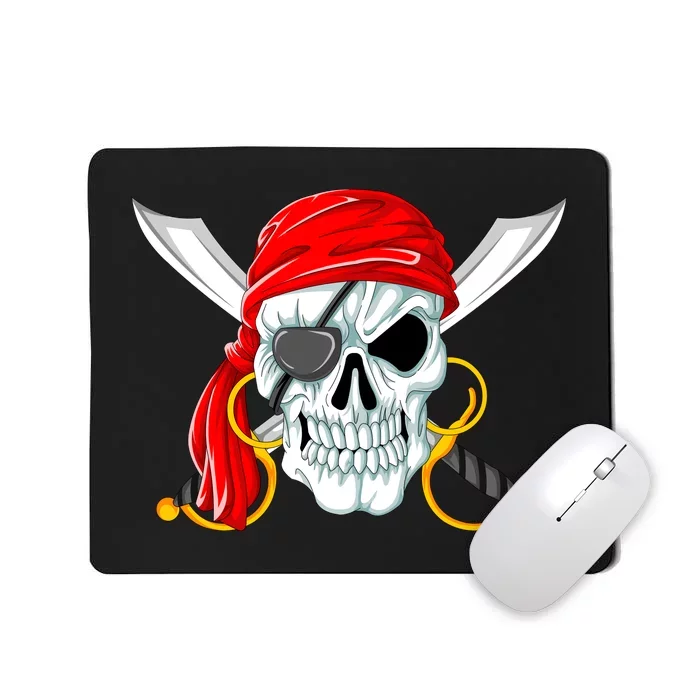 Jolly Roger Pirate Skull Mousepad