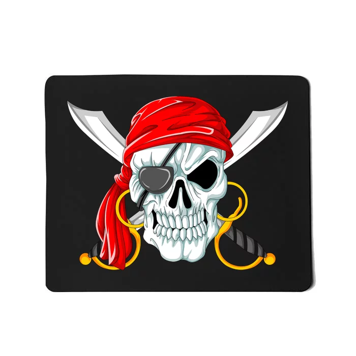 Jolly Roger Pirate Skull Mousepad