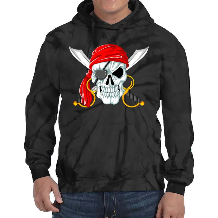 Jolly Roger Pirate Skull Tie Dye Hoodie