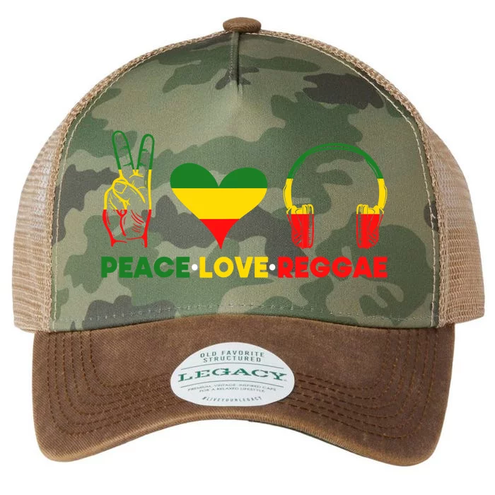 Jamaica Rastafarian Peace Love Reggae Music Rasta Legacy Tie Dye Trucker Hat