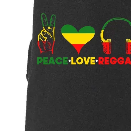 Jamaica Rastafarian Peace Love Reggae Music Rasta Doggie 3-End Fleece Hoodie