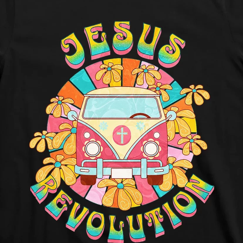 Jesus - Revolution People Retro Van Bus Christian Faith T-Shirt