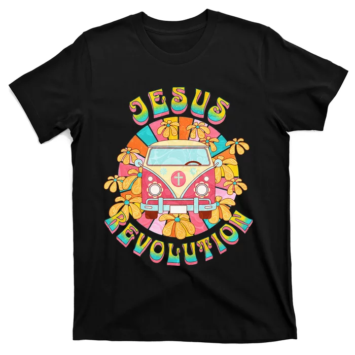 Jesus - Revolution People Retro Van Bus Christian Faith T-Shirt