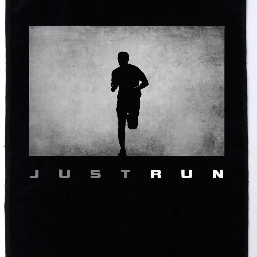 Just Run Running Runner Platinum Collection Golf Towel