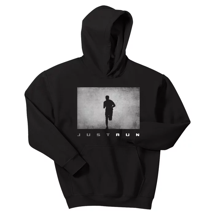 Just Run Running Runner Kids Hoodie