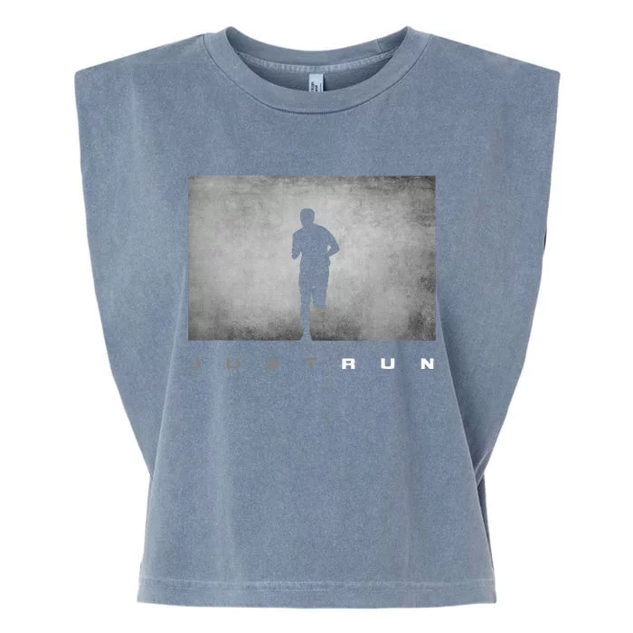 Just Run Running Runner Garment-Dyed Women's Muscle Tee