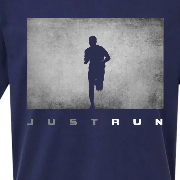 Just Run Running Runner Sueded Cloud Jersey T-Shirt