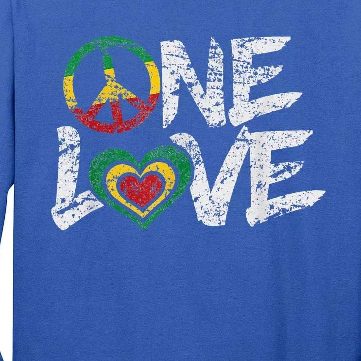 Jamaica Reggae Rasta One Love Gift Tee Tall Long Sleeve T-Shirt