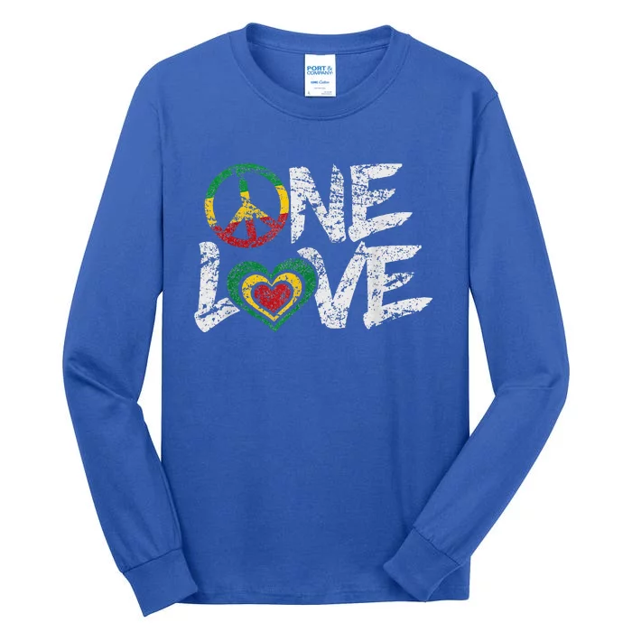 Jamaica Reggae Rasta One Love Gift Tee Tall Long Sleeve T-Shirt