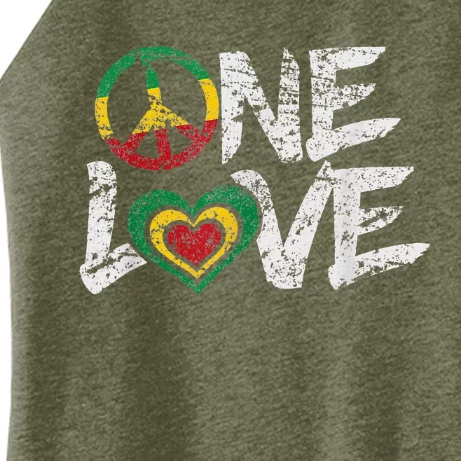 Jamaica Reggae Rasta One Love Gift Tee Women’s Perfect Tri Rocker Tank