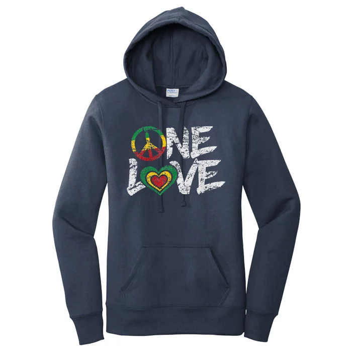 Jamaica Reggae Rasta One Love Gift Tee Women's Pullover Hoodie