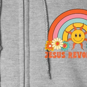 Jesus Revolution Raglan Baseball Full Zip Hoodie