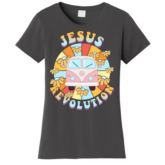 Jesus Revolution Retro Floral Hippie Women's T-Shirt