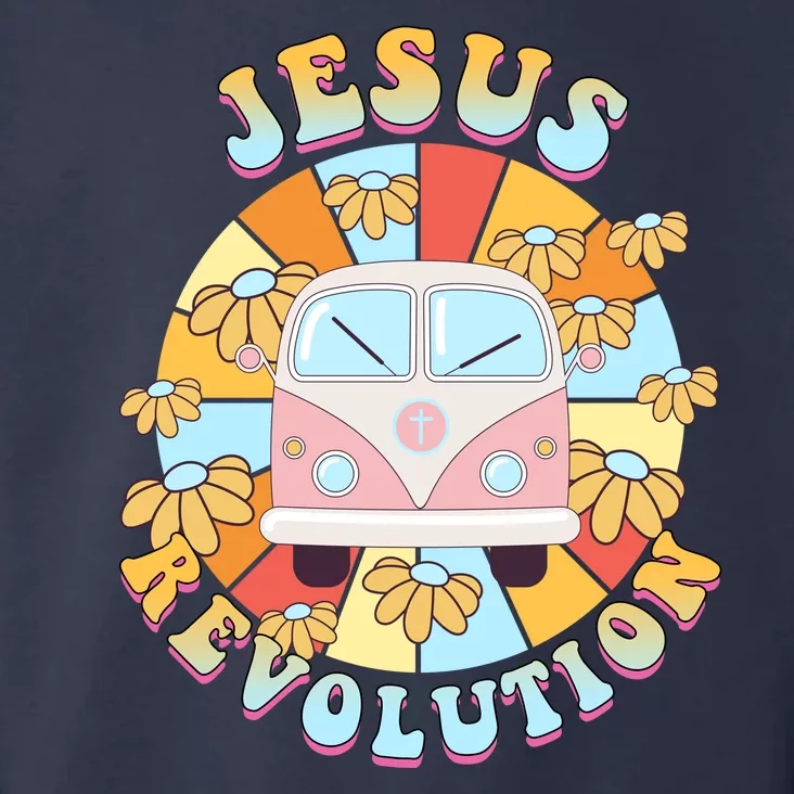 Jesus Revolution Retro Floral Hippie Toddler Hoodie