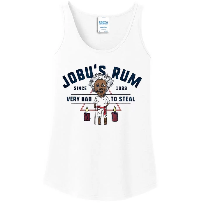 Jobu's Rum Since 1989 Very Bad To Steal Mad Man Ladies Essential Tank