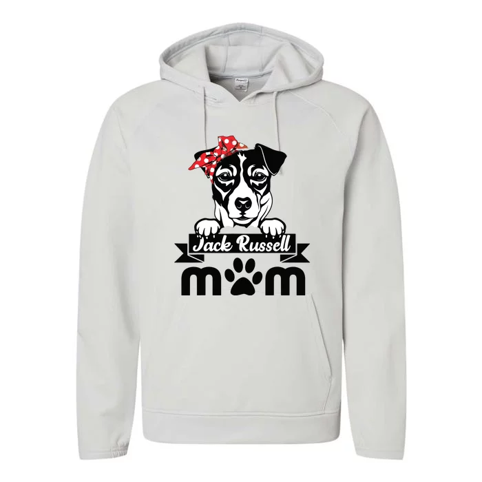 Jack Russell Terrier Mom Mothers Day Gift Dog Lover Performance Fleece Hoodie