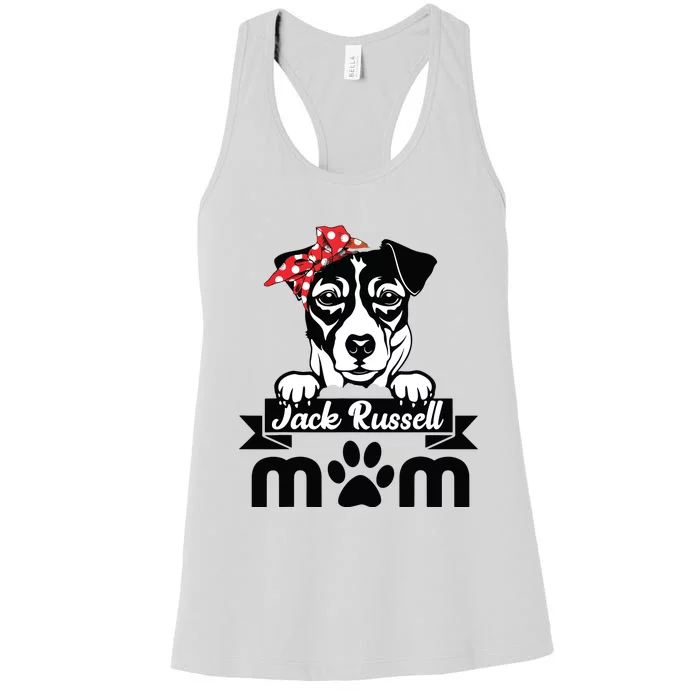 Jack Russell Terrier Mom Mothers Day Gift Dog Lover Women's Racerback Tank