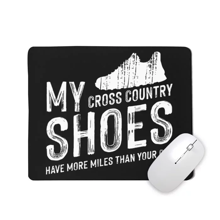 Just Run Tee XC Runner Cross Country Runners Training Mousepad