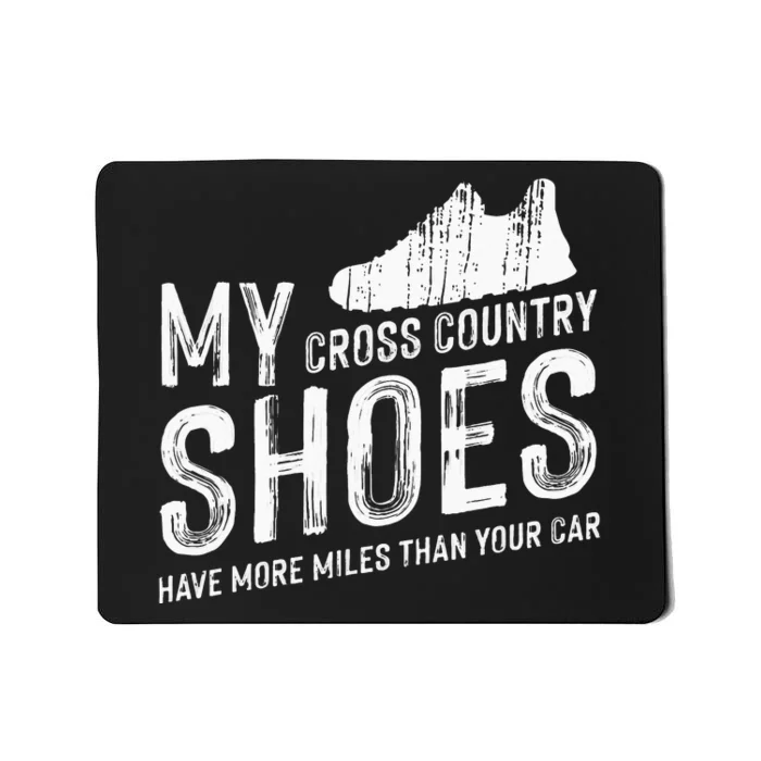 Just Run Tee XC Runner Cross Country Runners Training Mousepad