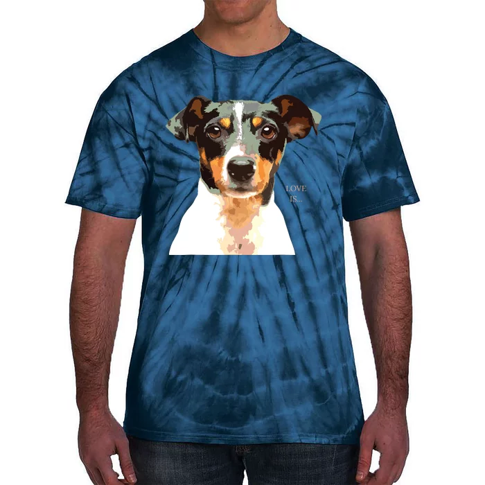 Jack Russell Terrier Shirts Mom Dad Women Men Kids Love Dog Tie-Dye T-Shirt